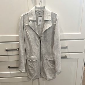 Cabi long zippered lightweight jacket